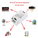 RODOT WiFi Wireless Smart Switch with 433Mhz RF Receiver for Smart Home Smart Life APP, Compatible with Alexa & Google Home Assistant, No Hub Required, Support DIY Module. (4-Pack)