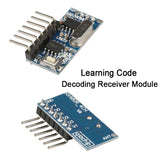 RODOT 433mhz RF Relay Receiver Module Wireless 4 CH Learning Button and 433 Mhz RF Remote Controls Switches Transmitter Diy