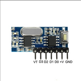 RODOT RX480E 2 PCS 433Mhz Wireless Remote Control Switch 4CH RF Relay 1527 Encoding Learning Module For Light Receiver Diy Kit