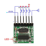 RODOT 433 MHz RF Transmitter Superheterodyne Learning Code 1527 Encoding 433Mhz Remote Control Switch For Arduino Module DIY