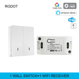 RODOT 433 Mhz Wireless RF Wall Panel Transmitter for WIFI Smart switch in smart life tuya app